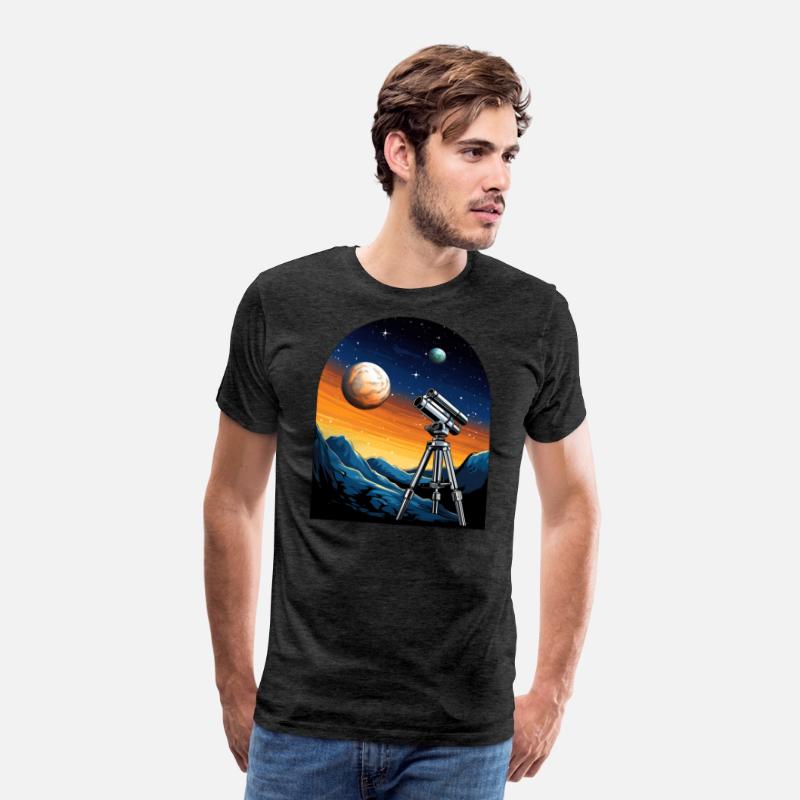 Telescope, planets, moon, mountains, gift, hobby