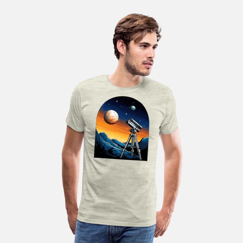 Telescope, planets, moon, mountains, gift, hobby