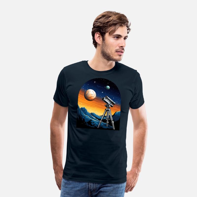 Telescope, planets, moon, mountains, gift, hobby