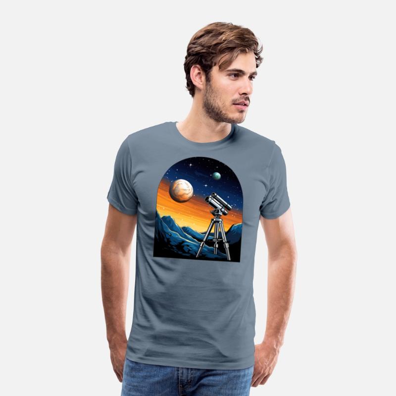 Telescope, planets, moon, mountains, gift, hobby