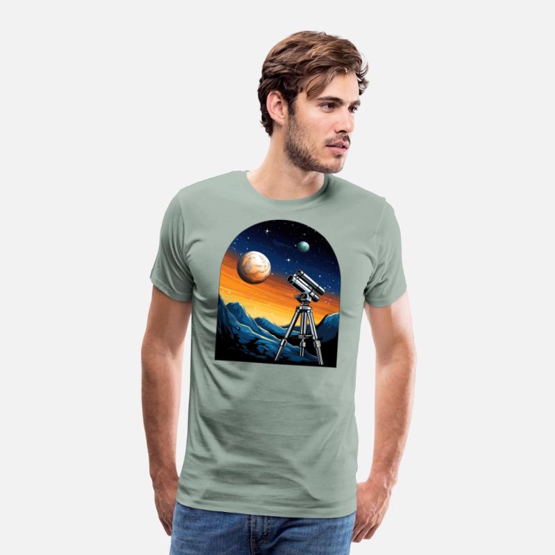 Telescope, planets, moon, mountains, gift, hobby