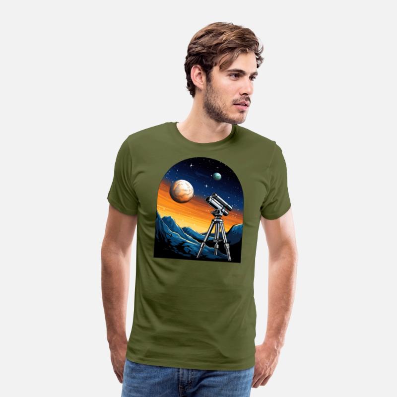 Telescope, planets, moon, mountains, gift, hobby