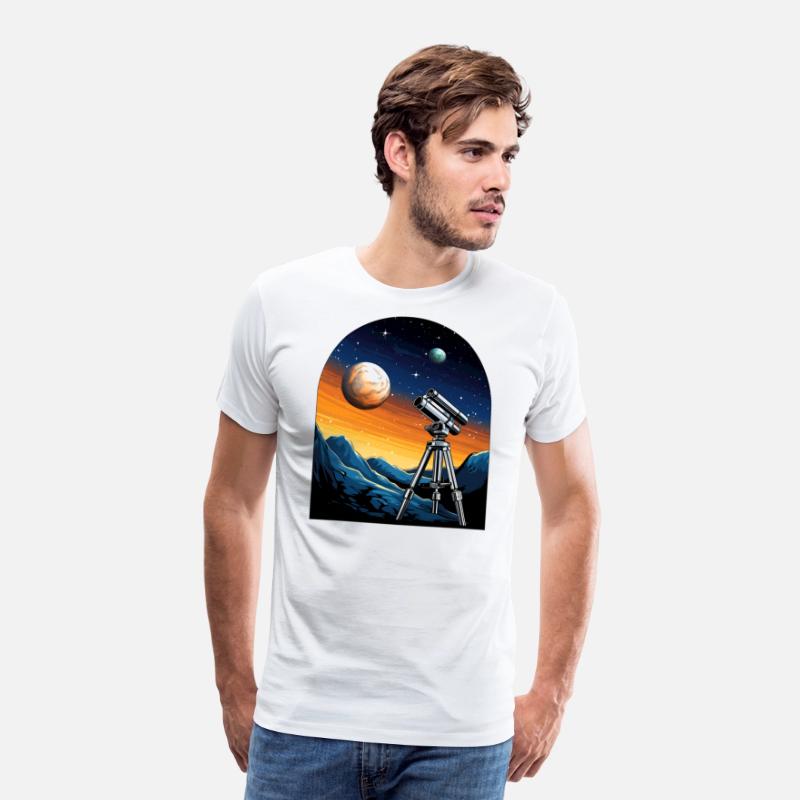 Telescope, planets, moon, mountains, gift, hobby