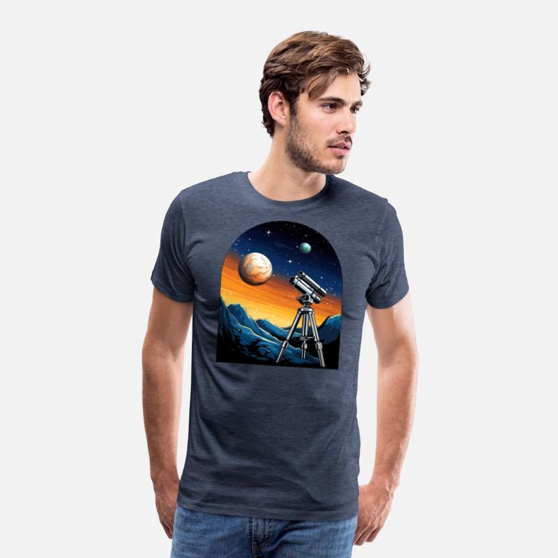 Telescope, planets, moon, mountains, gift, hobby