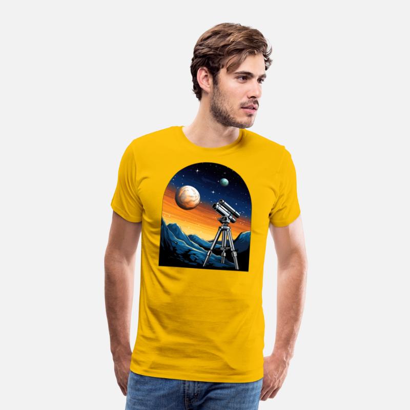 Telescope, planets, moon, mountains, gift, hobby