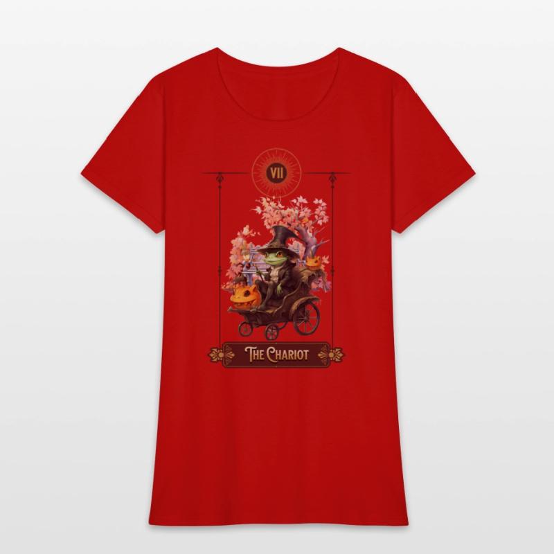 "The Chariot" Frog Tarot Card