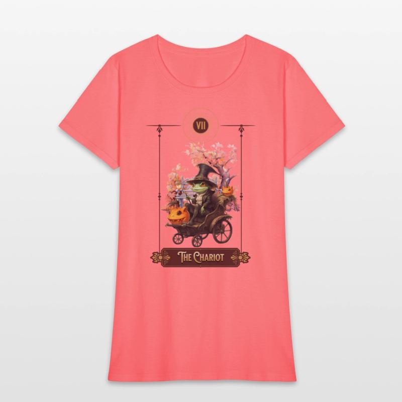 "The Chariot" Frog Tarot Card