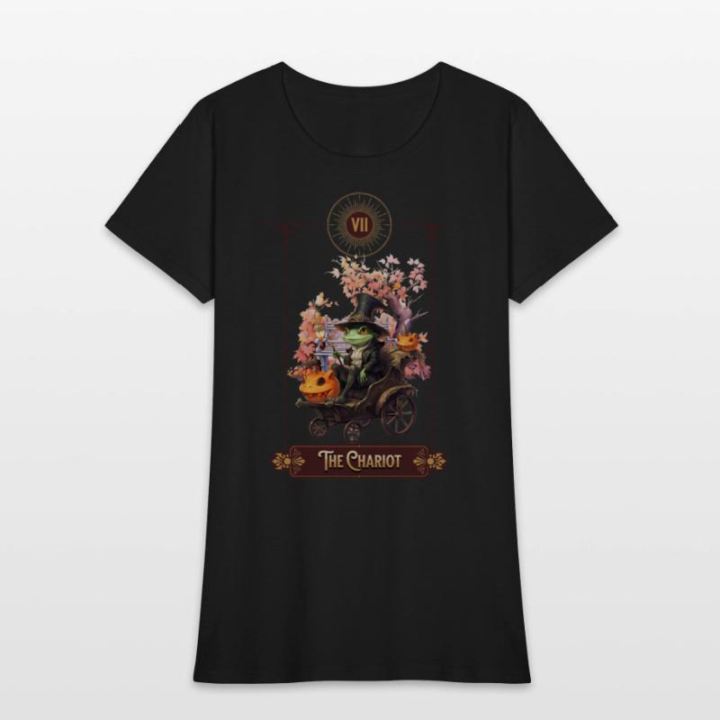 "The Chariot" Frog Tarot Card