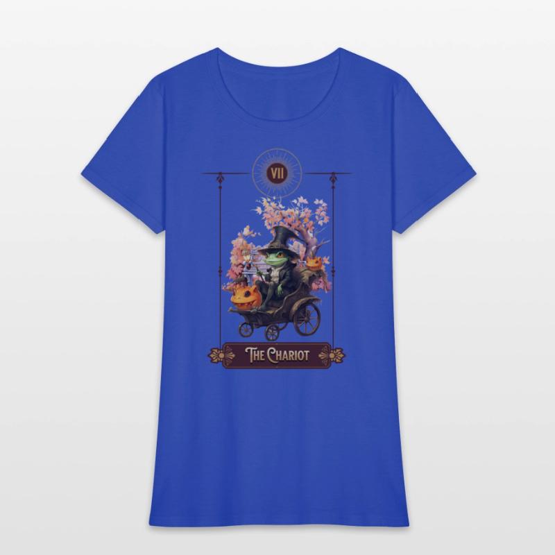 "The Chariot" Frog Tarot Card