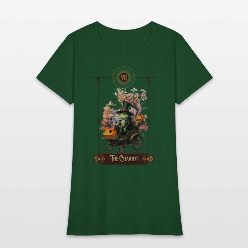 "The Chariot" Frog Tarot Card