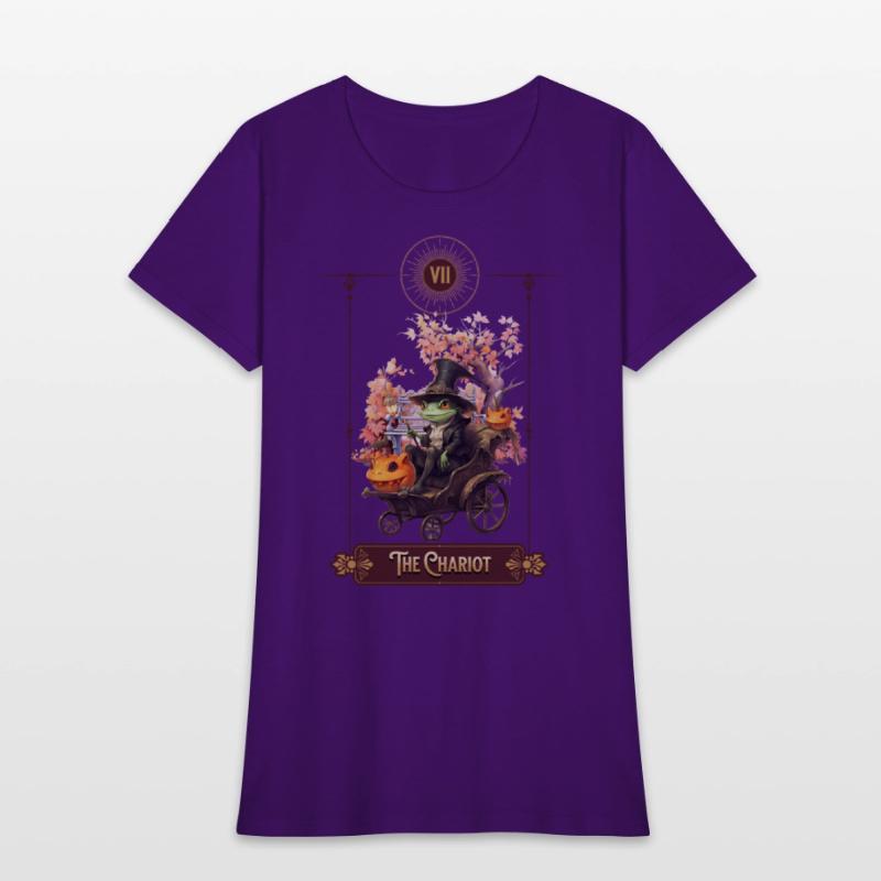 "The Chariot" Frog Tarot Card