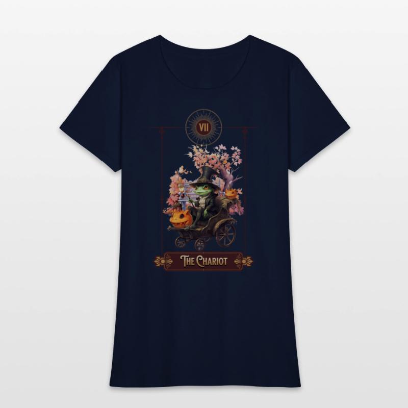 "The Chariot" Frog Tarot Card