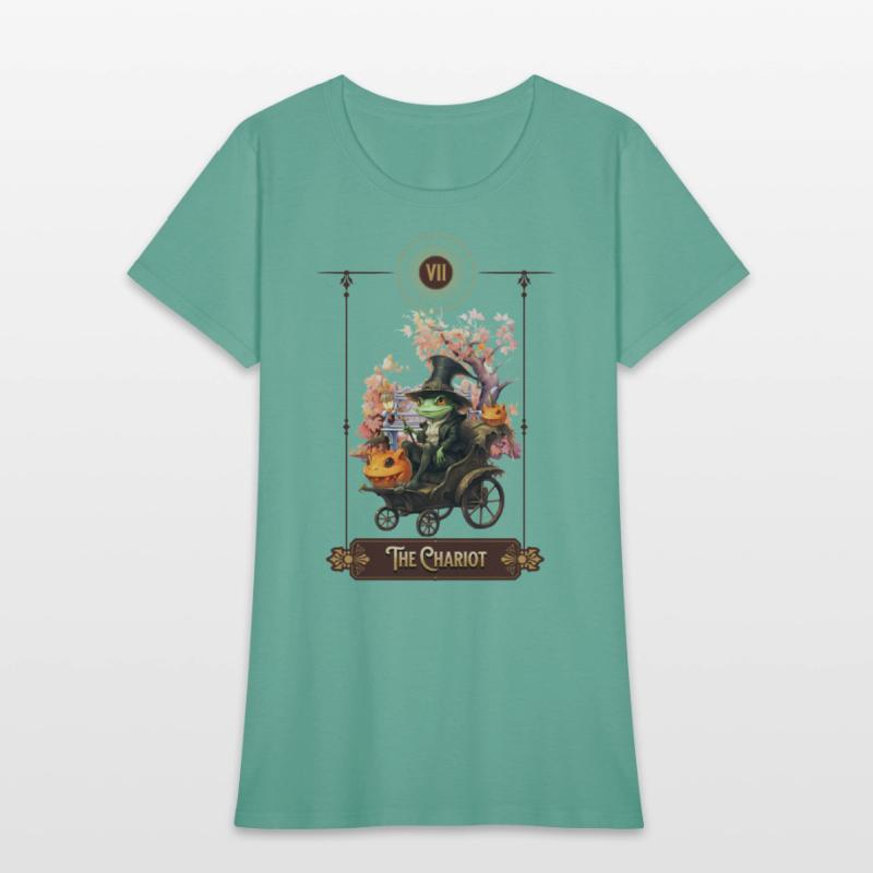 "The Chariot" Frog Tarot Card