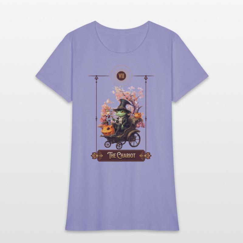 "The Chariot" Frog Tarot Card