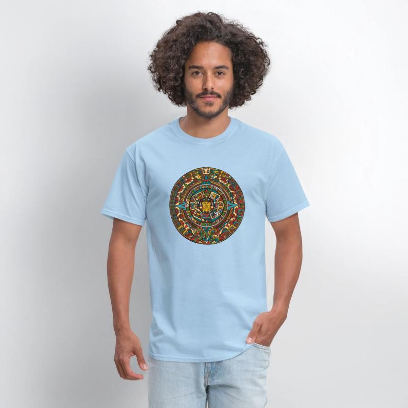 THE MAYA FACE WITH MANDALA