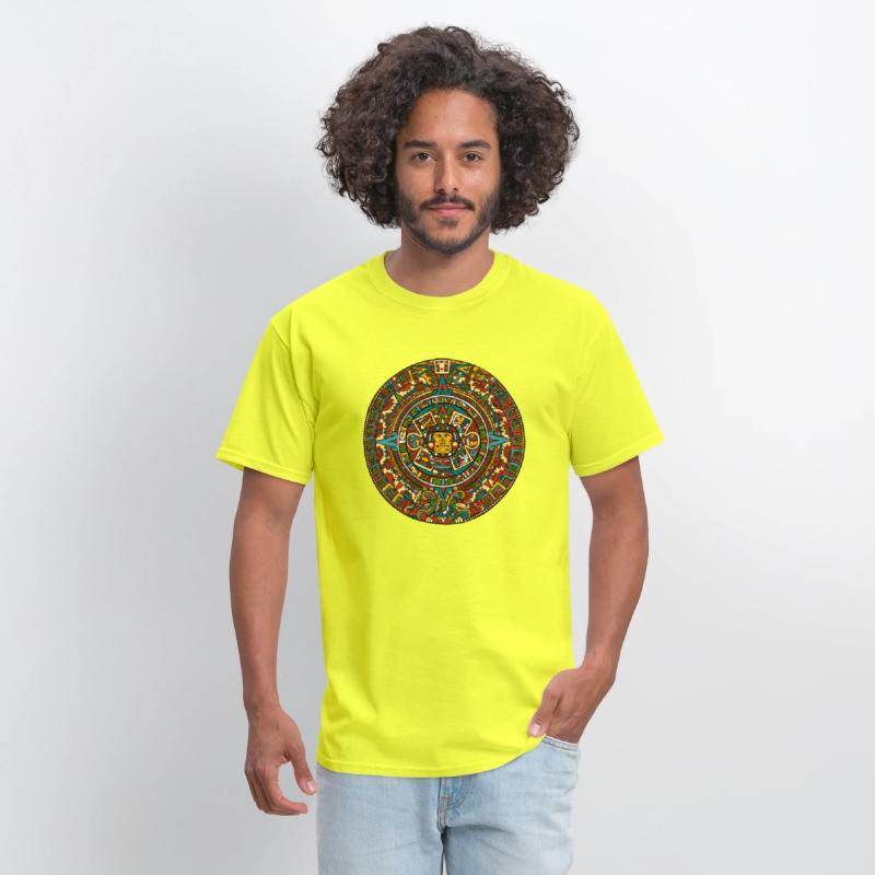 THE MAYA FACE WITH MANDALA