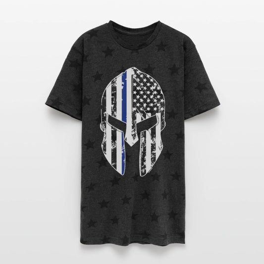 Thin Blue Line Spartan Mask American Flag Cops Pol