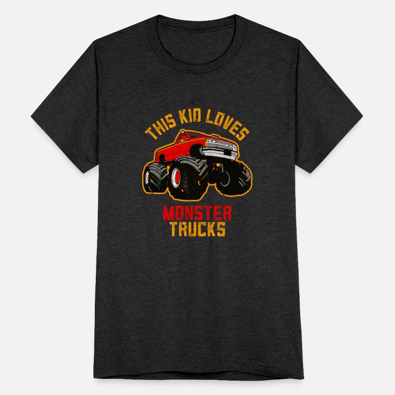 This Kid loves Monster Trucks