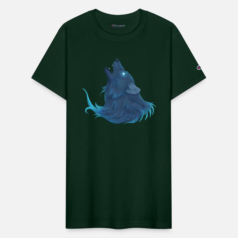 Totem Animal - Howling Blue Wolf Spirit