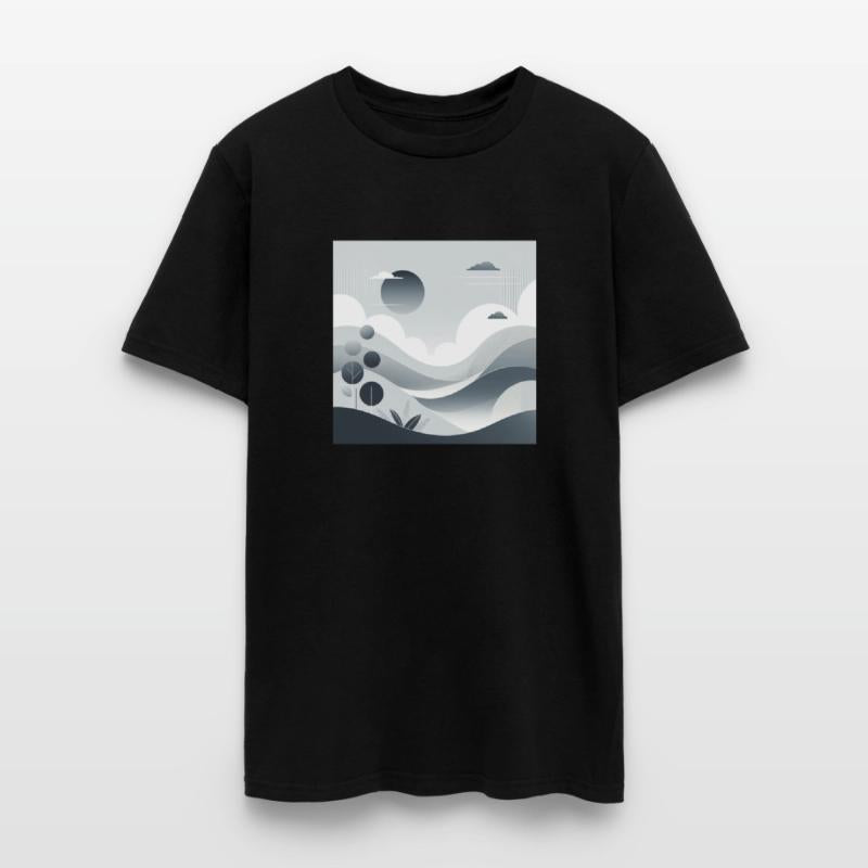 "Tranquil Monochrome Horizon"