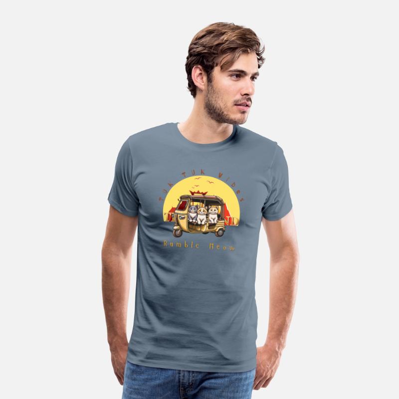 Tuk tuk vibes rumble meow t-shirt for cat lover