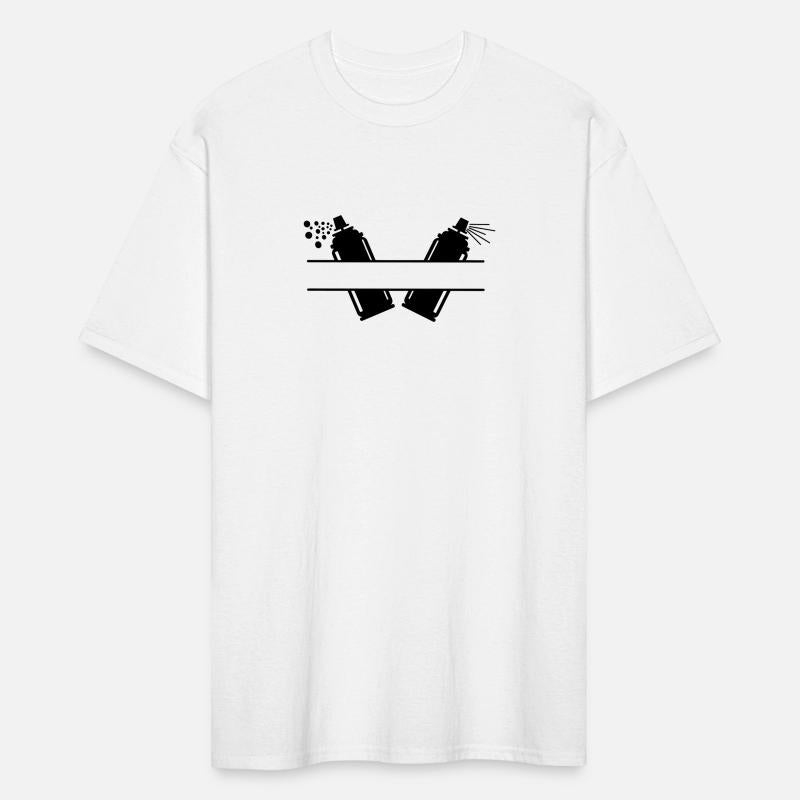 Two spray paint cans with