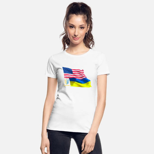 Ukrainian American Flag, Ukrainian emblem, Ukraine