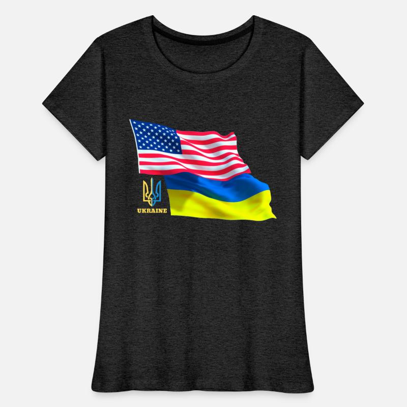 Ukrainian American Flag, Ukrainian emblem, Ukraine