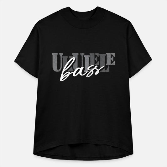 ukulele bass black and white