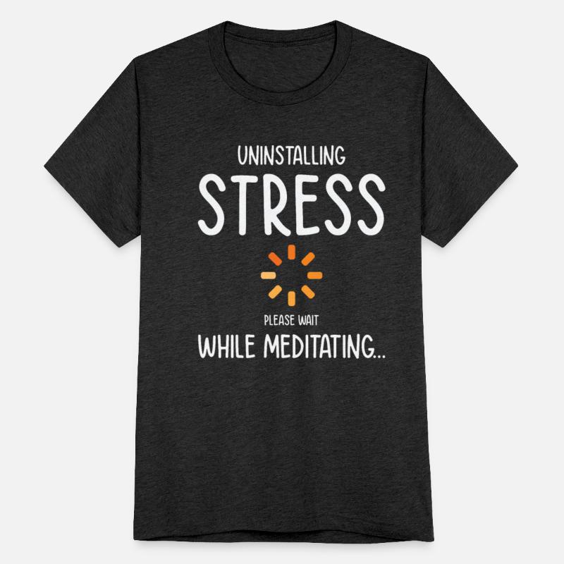 Uninstalling Stress Meditating Yoga Lover
