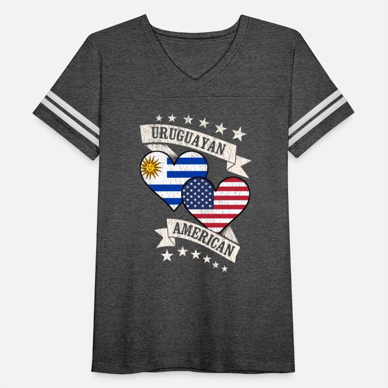Uruguayan American Heart Flags Uruguay America