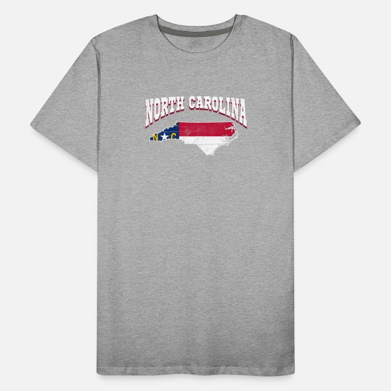 US America State Flag Land Map North Carolina