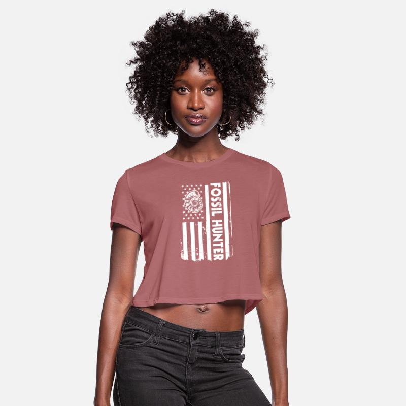 USA Flag Fossil Hunter America