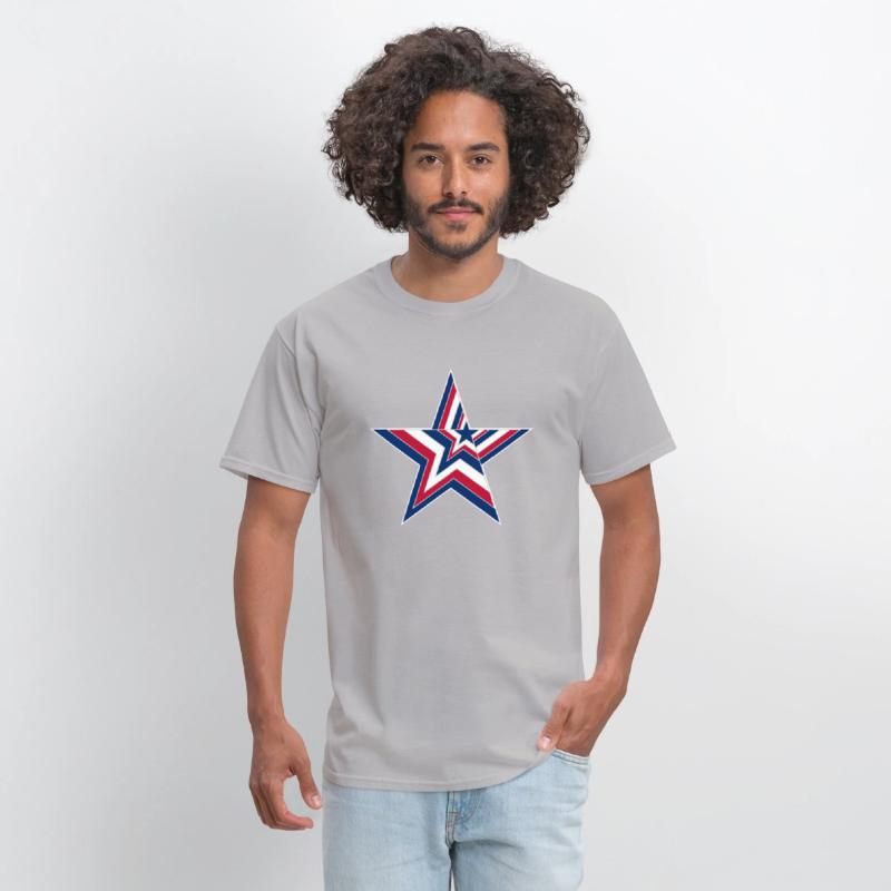 USA Stars and Stripes Design - Big Star
