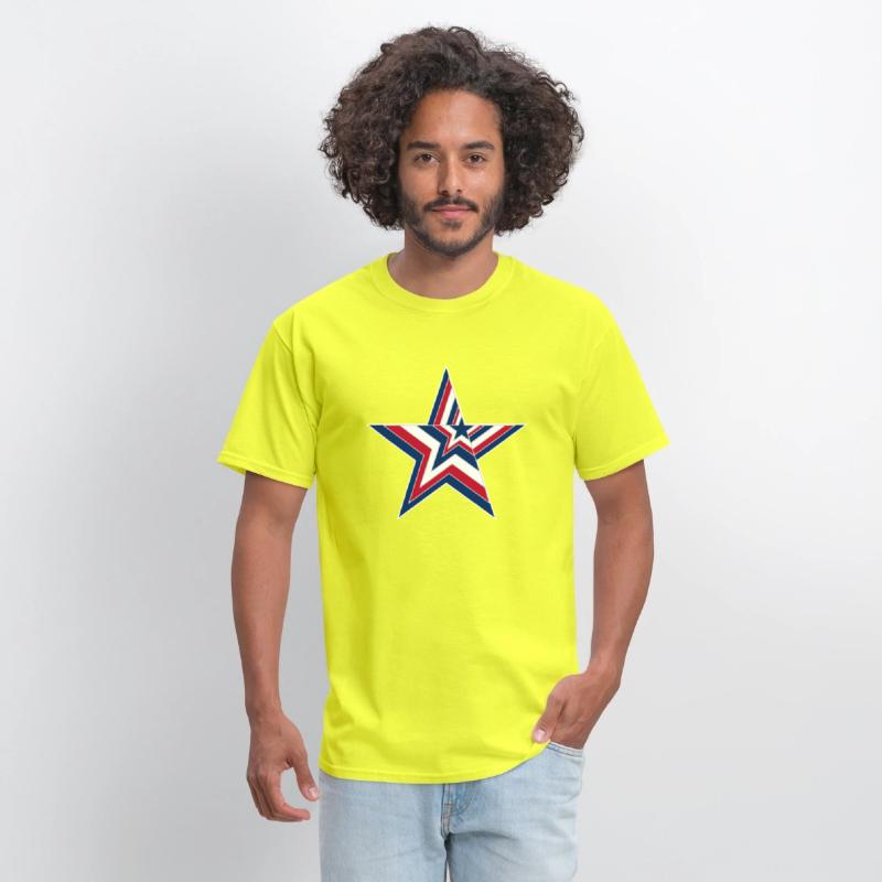 USA Stars and Stripes Design - Big Star