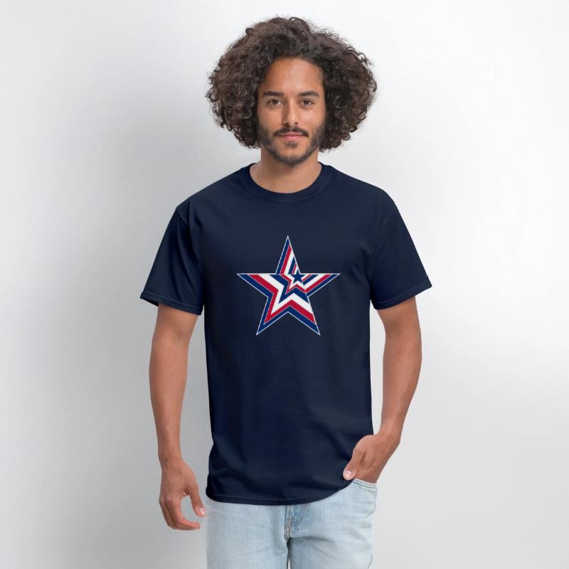 USA Stars and Stripes Design - Big Star