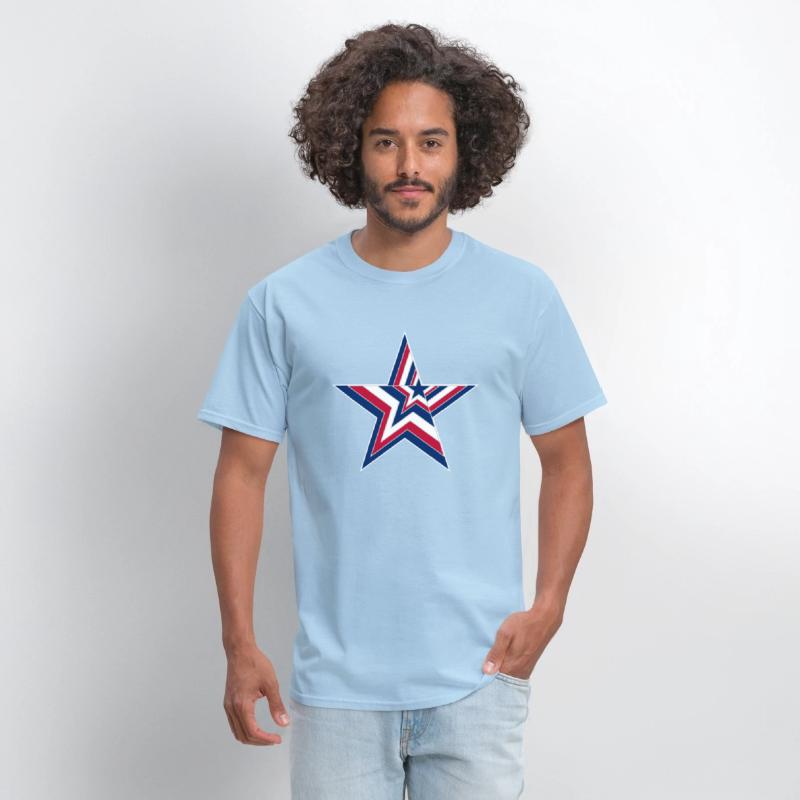 USA Stars and Stripes Design - Big Star