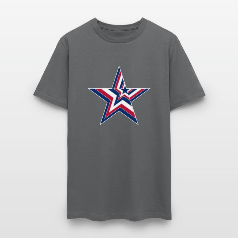 USA Stars and Stripes Design - Big Star