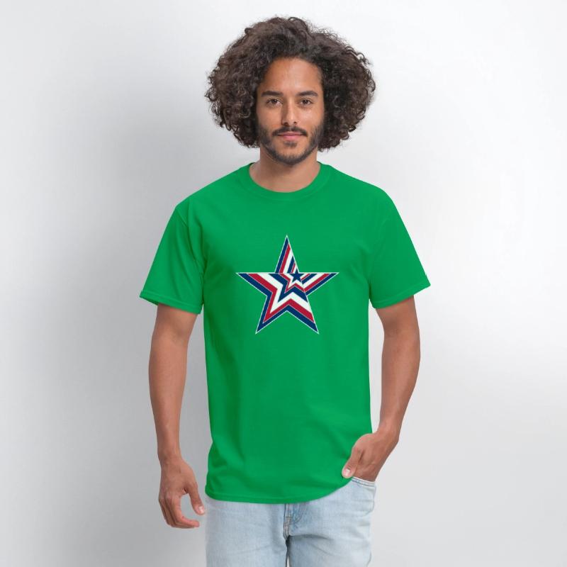 USA Stars and Stripes Design - Big Star