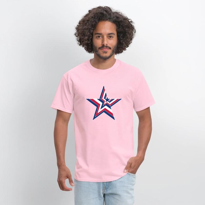 USA Stars and Stripes Design - Big Star