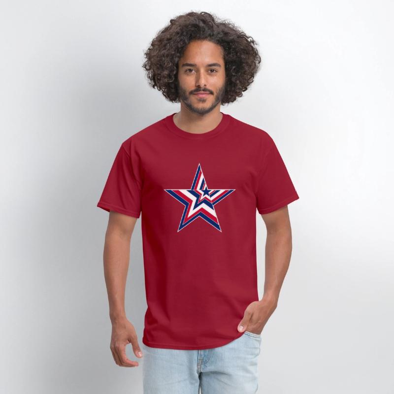 USA Stars and Stripes Design - Big Star