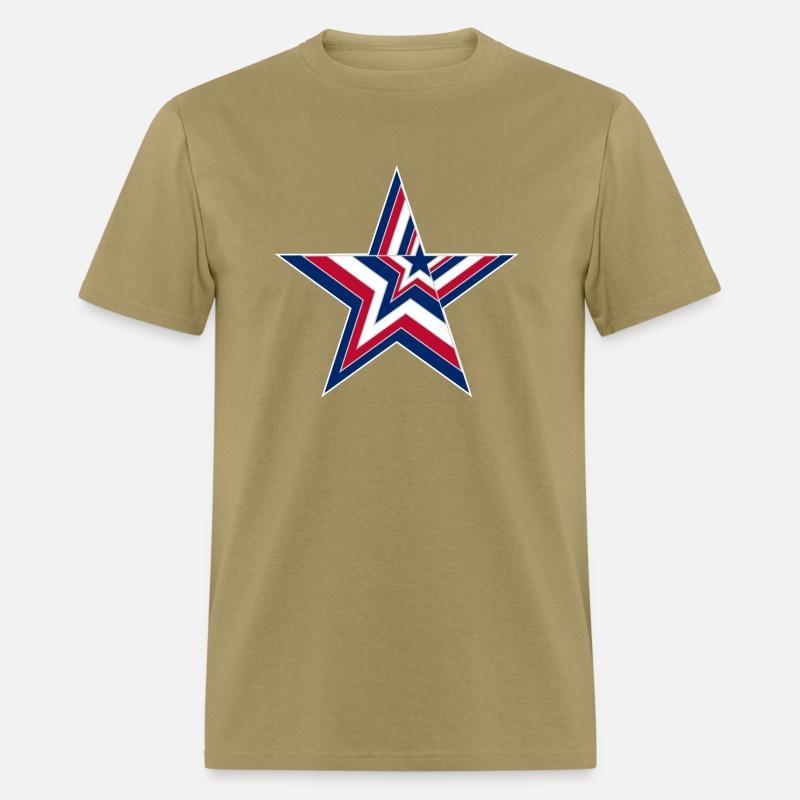 USA Stars and Stripes Design - Big Star