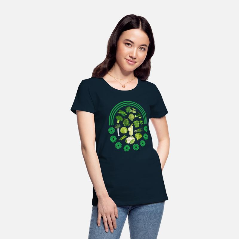 Vegetables Shirt, Green Vegetables Rainbow Tee,