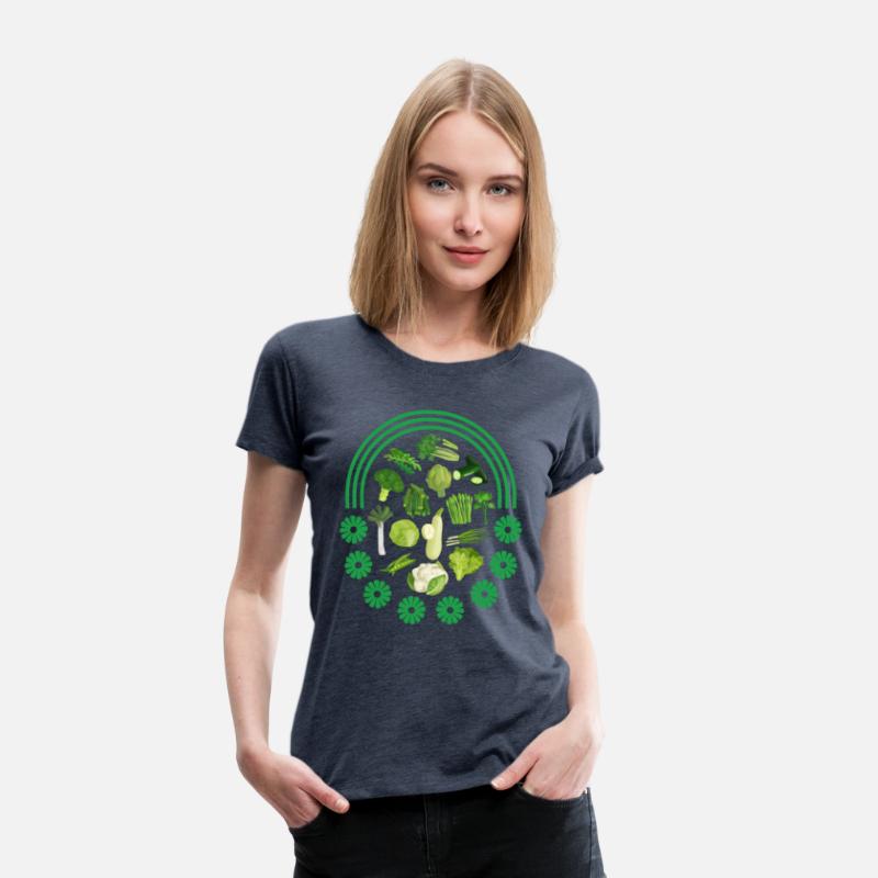 Vegetables Shirt, Green Vegetables Rainbow Tee,