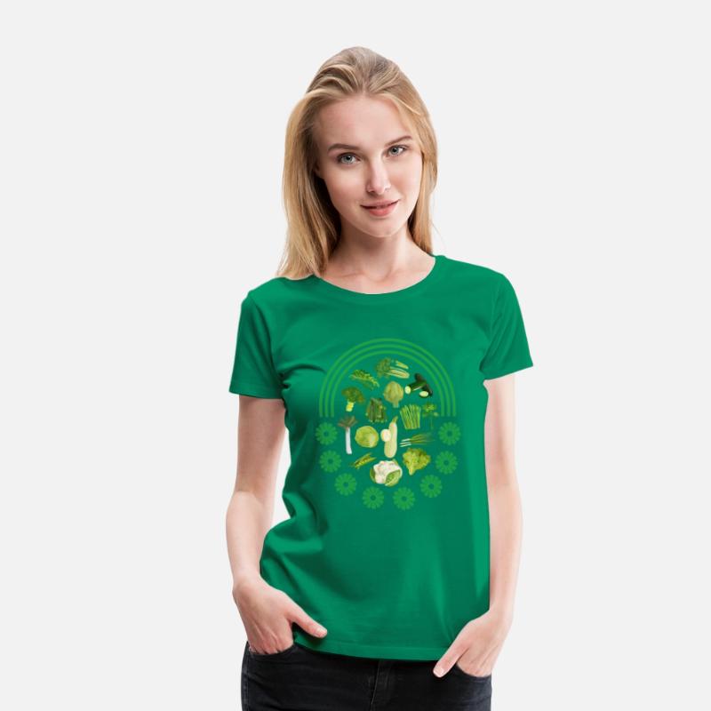 Vegetables Shirt, Green Vegetables Rainbow Tee,