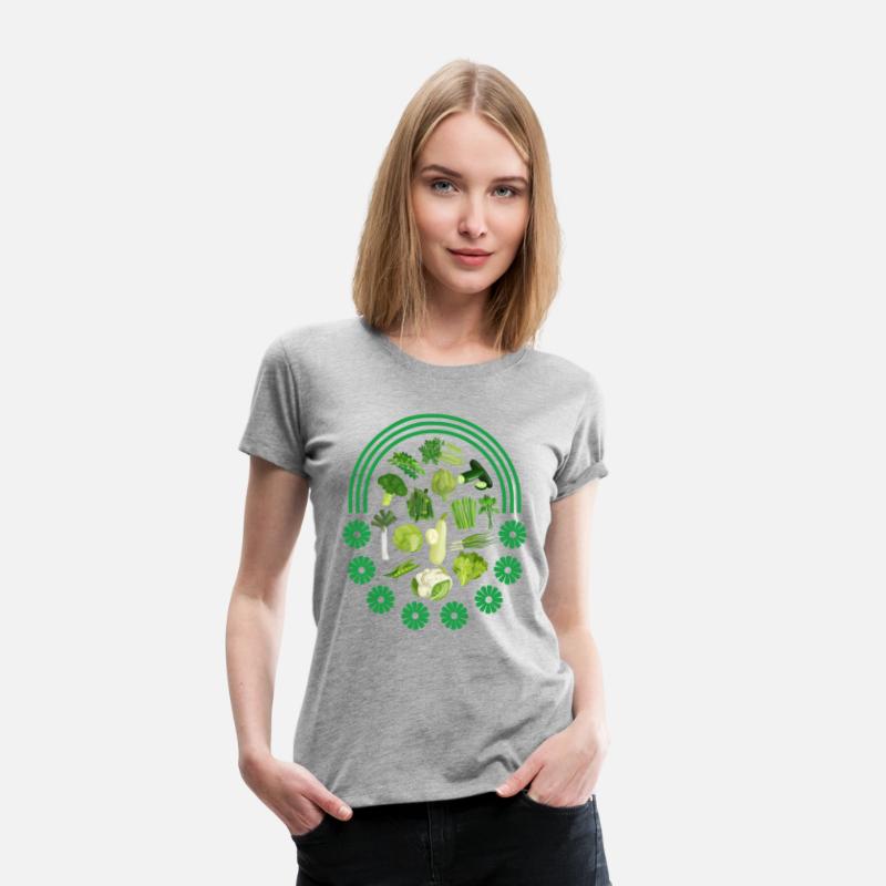 Vegetables Shirt, Green Vegetables Rainbow Tee,