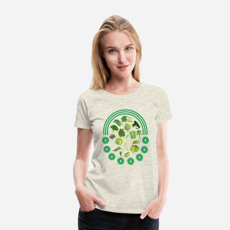Vegetables Shirt, Green Vegetables Rainbow Tee,