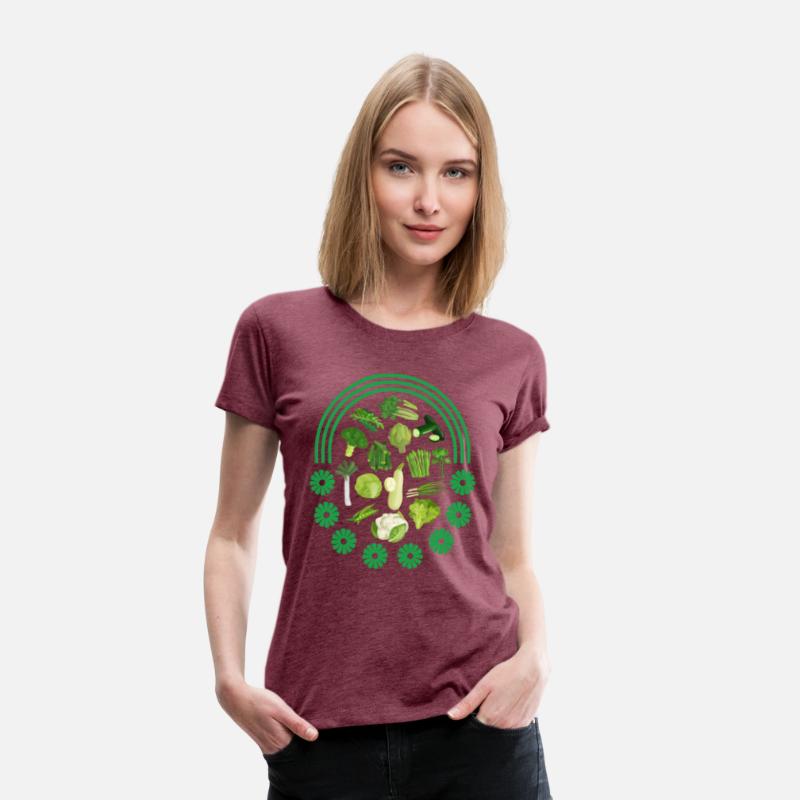 Vegetables Shirt, Green Vegetables Rainbow Tee,
