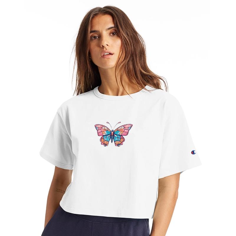 Vibrant Butterfly Mosaic