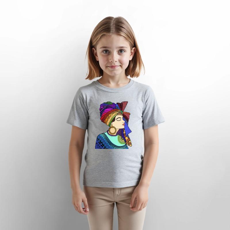 Vibrant Cultural Pattern Portrait